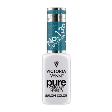 VICTORIA VYNN 139 Pure Creamy Hybrid Navy Peony kremowy Lakier hybrydowy 8ml 