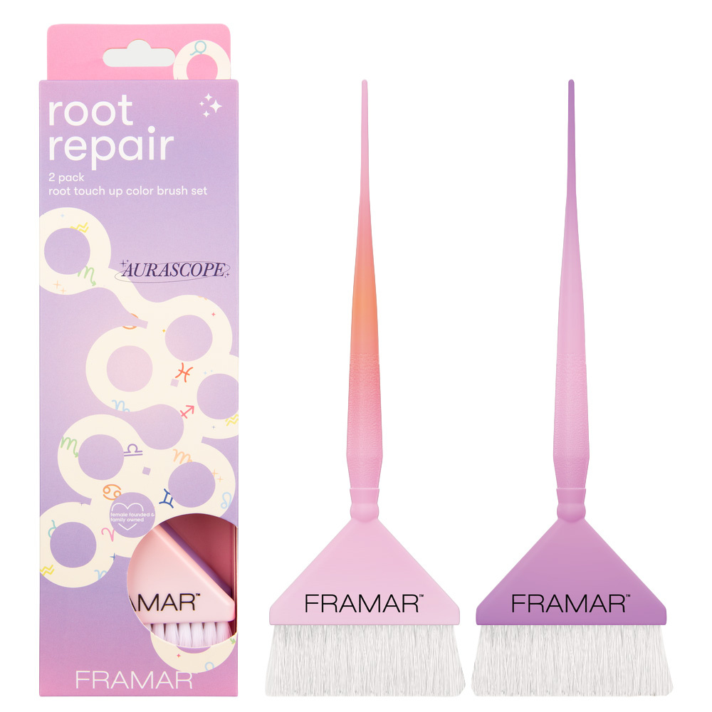 Framar Aurascope Zestaw 2 Pędzli Do Odrostów Root Repair