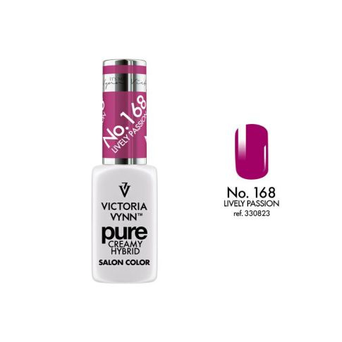VICTORIA VYNN 168 Pure Creamy Hybrid Lively Passion kremowy Lakier hybrydowy 8ml 
