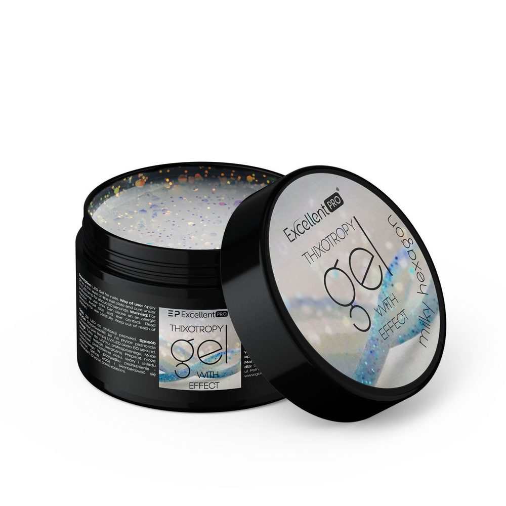 Excellent PRO Thixotropy Gel With Effect Milky Hexagon Żel do paznokci 50g