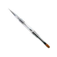 Excellent PRO Pędzelek do paznokci 2in1 z cyrkoniami longbrush