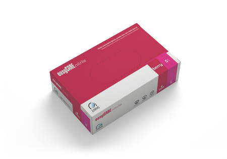 Zarys Easy Care Rękawice Malinowe Nitrylowe S 100 szt.