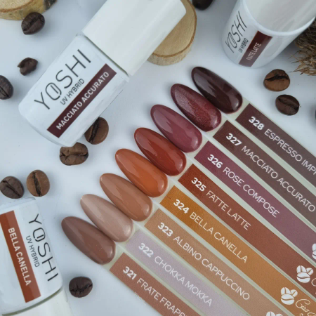 Yoshi Lakier Hybrydowy 326 Rose Compose UV LED 6 ml