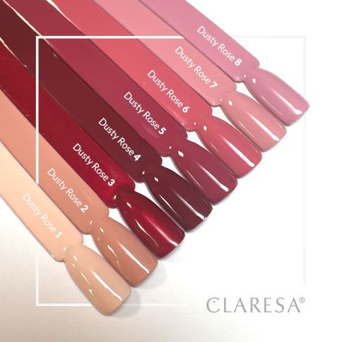 Claresa Lakier Hybrydowy Dusty Rose 8 5g 
