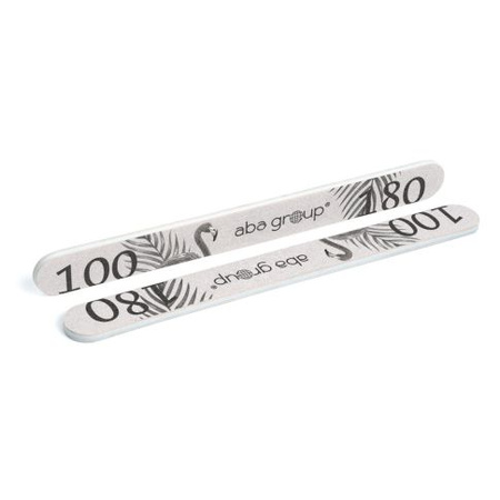 Aba Group Bezpieczny Pakiet Pilnik Do Paznokci Prosty 100/180 Standard - Flaming 