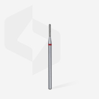 Staleks Frez Diamentowy Zaokrąglony Walec Czerwony Expert 1,4 mm/ 8 mm