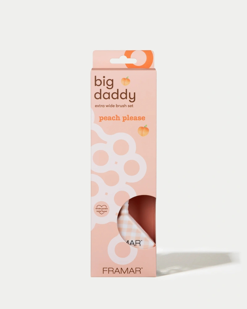 Framar Peach Please Zestaw 3 Szerokich Pędzli Do Koloryzacji Big Daddy