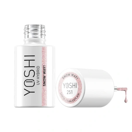 Yoshi Lakier Hybrydowy 251 Snow Way! UV LED 6 ml