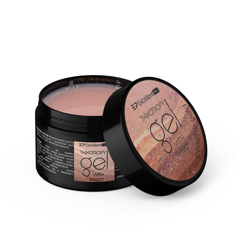 Excellent Pro Thixotropy Gel With Effect Peachy Gold 50g
