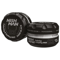 Nishman Coloring Styling Wax C3 Dark Black Pomada Koloryzująca 100 ml