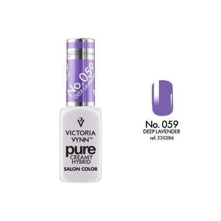 VICTORIA VYNN 059 Pure Creamy Hybrid Deep Lavender kremowy lakier hybrydowy 8ml 