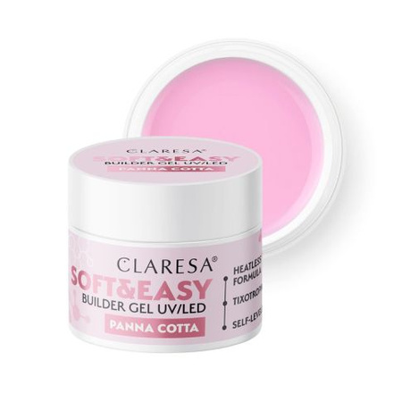 Claresa Soft&Easy Builder Gel Żel Budujący Panna Cotta 45g