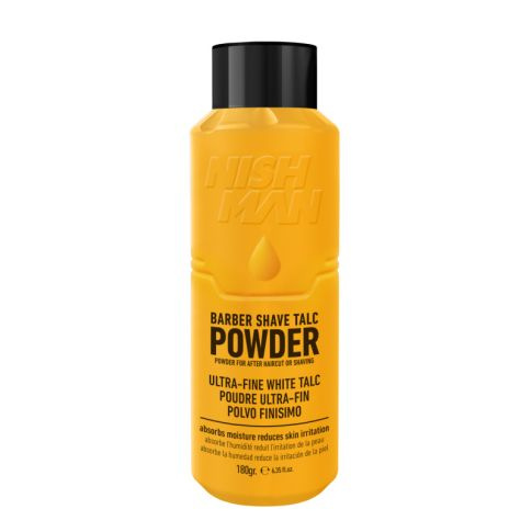Nishman Barber Shave Talc Powder Talk Fryzjerski 180g 