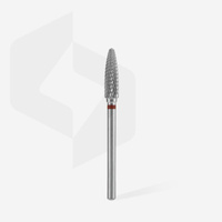 Staleks Frez z Węglika Spiekanego Stożek Okrągły Czerwony 4 mm/14mm