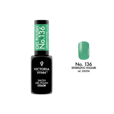 VICTORIA VYNN136 Gel Polish Color Sparkling Wasabi Lakier hybrydowy 8ml 