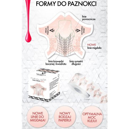 VICTORIA VYNN Formy do paznokci Basic 100szt 