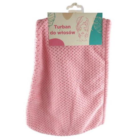 Skincare Turban Do Włosów Różowy