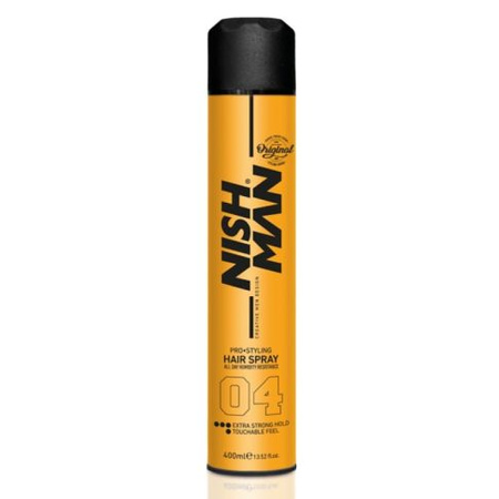 Nishman 04 Hair Spray Extra Strong Hold Lakier Do Włosów 400 ml 