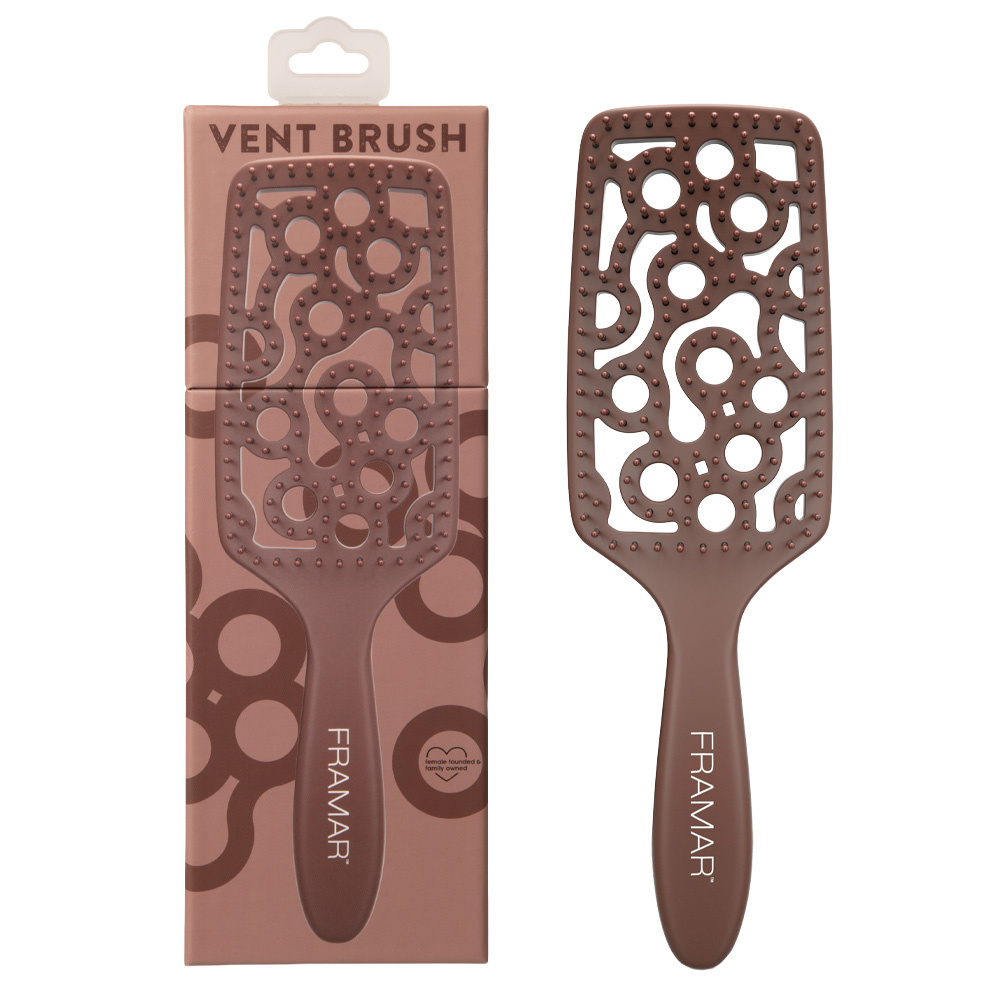 Framar Vent Chocolate Ażurowa Szczotka Do Suszenia I Rozczesywania Czekoladowa