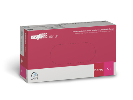 Zarys Easy Care Rękawice Malinowe Nitrylowe S 100 szt.