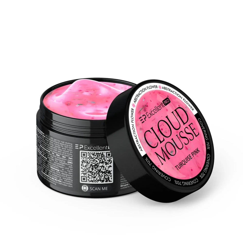Excellent Pro Cloud Mousse Turquoise Pink Flower 15g