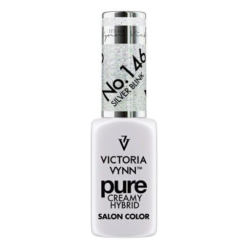 Victoria Vynn Pure Creamy Hybrid 146 SILVER BLINK kremowy lakier hybrydowy 8ml