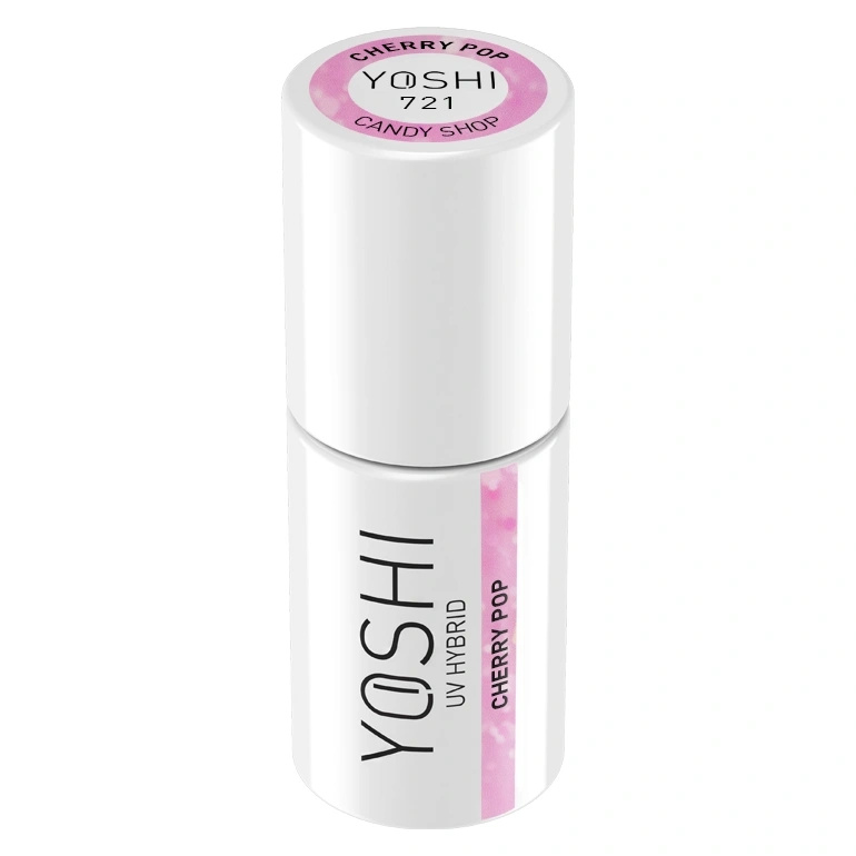 Yoshi Lakier Hybrydowy 721 Cherry Pop UV LED 6 ml