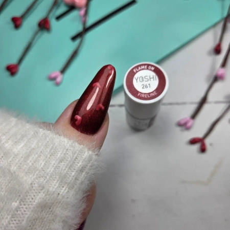 Yoshi Lakier Hybrydowy 261 Flame On UV LED 6 ml