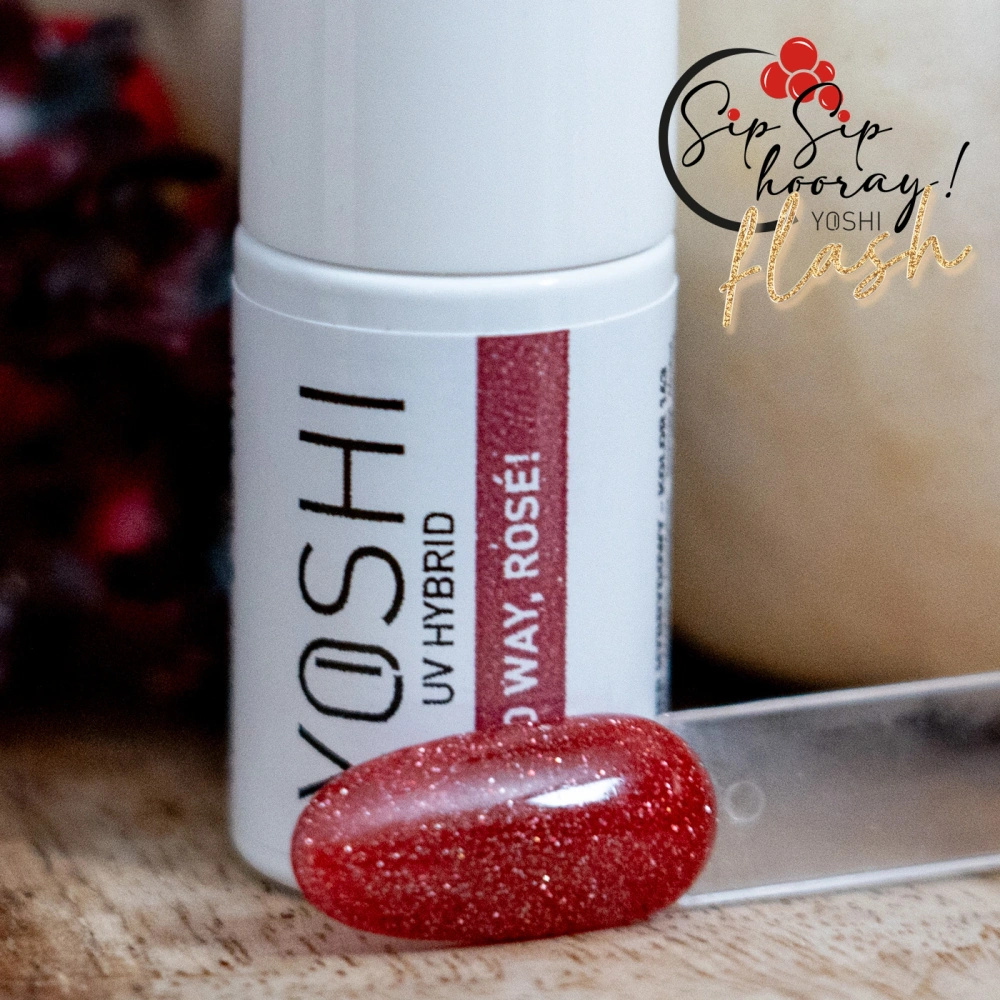 Yoshi Lakier Hybrydowy 143 No Way, Rosé! UV LED 6 ml