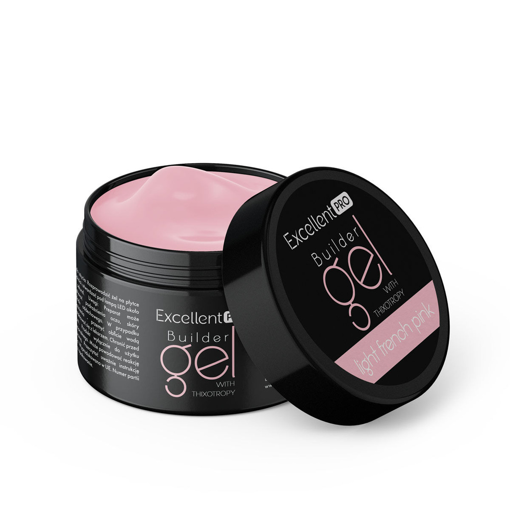 Excellent PRO Builder Thixo Light French Pink Żel budujący do paznokci 15g