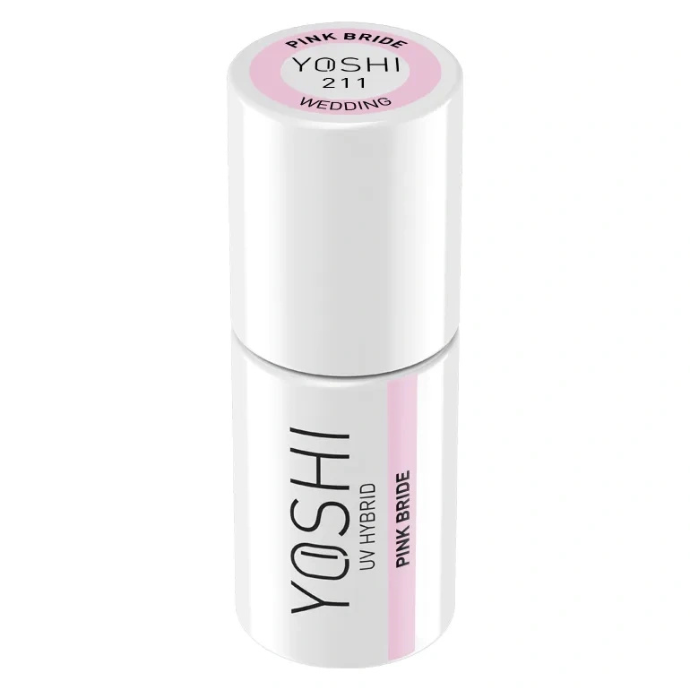 Yoshi Lakier Hybrydowy 211 Pink Bride UV LED 6 ml