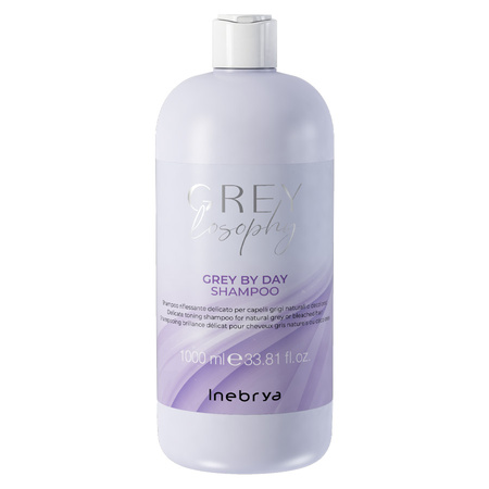 Inebrya Greylosophy Grey By Day Delikatny Szampon Do Włosów Blond i Siwych 1000 ml