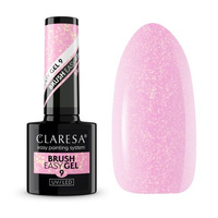 Claresa Brush Easy Gel 9 Jasny Chłodny Róż z Drobinkami 5g