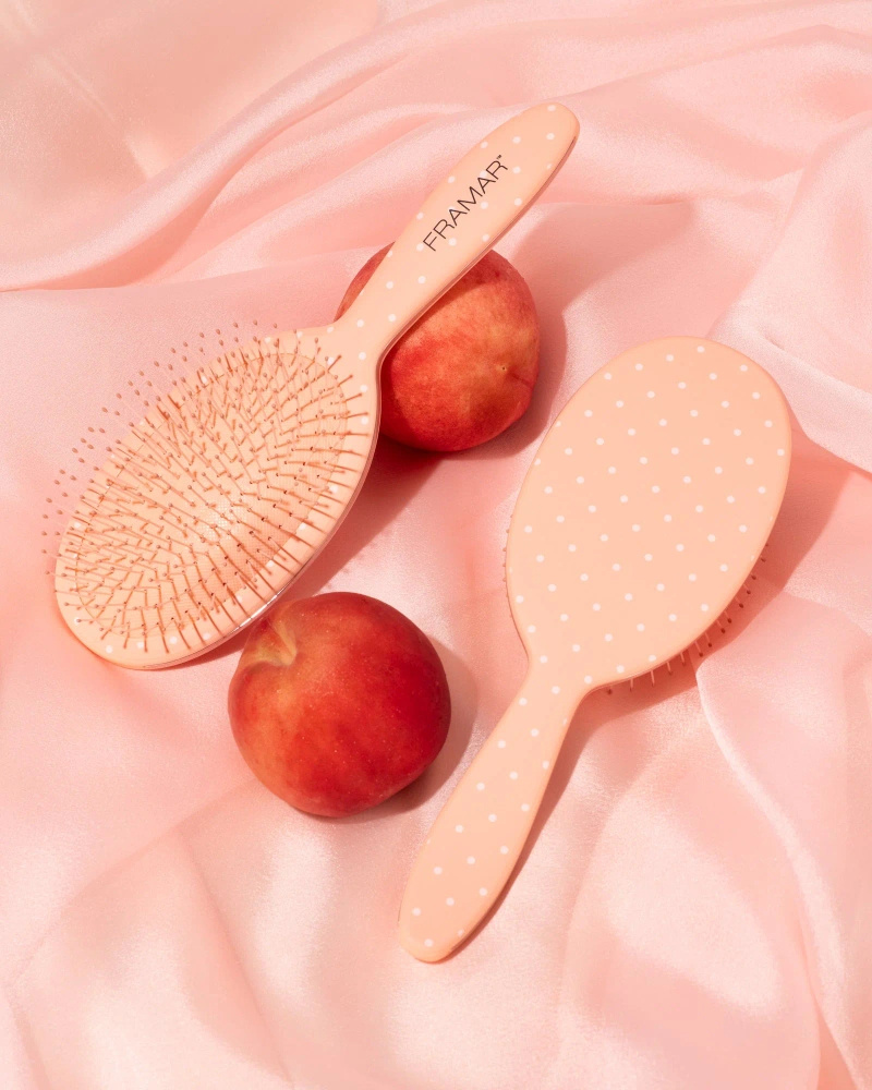 Framar Peach Please Dottie Szczotka Do Rozczesywania Brzoskwiniowe Kropki