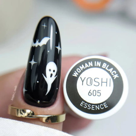 Yoshi Lakier Hybrydowy 605 Woman In Black UV LED 6 ml