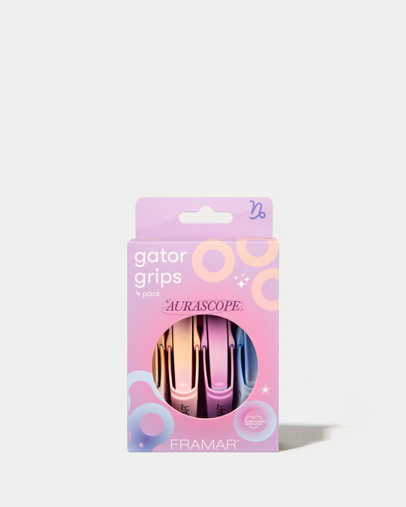 Framar Aurascope Zestaw 4 Klipsów Fryzjerskich Gator Grip