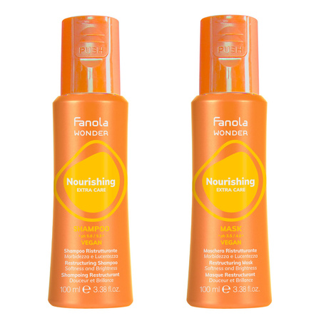 Fanola Zestaw Wonder Nourishing Szampon Regenerujący 100 ml + Maska 100 ml