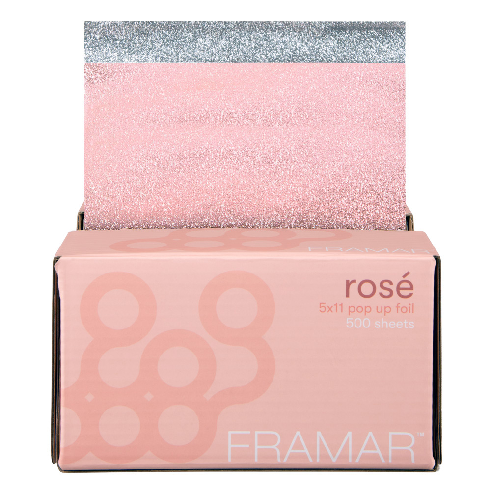 Framar Rose All Day Folia Fryzjerska Ryflowana W Arkuszach 500 szt.