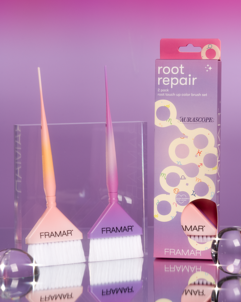 Framar Aurascope Zestaw 2 Pędzli Do Odrostów Root Repair
