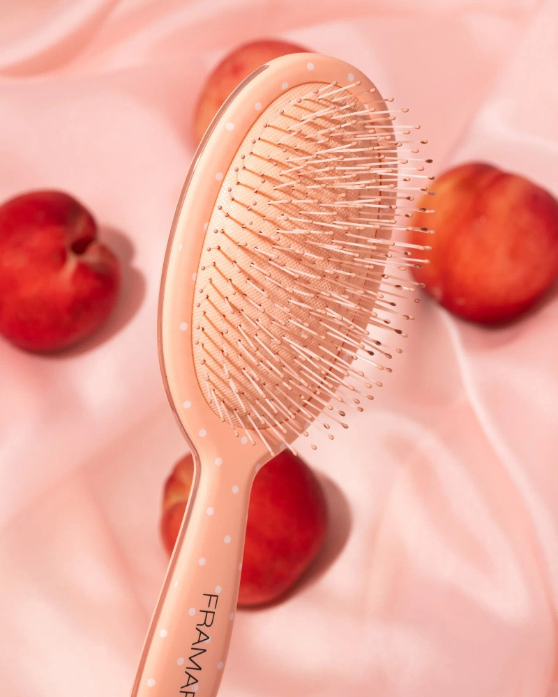 Framar Peach Please Dottie Szczotka Do Rozczesywania Brzoskwiniowe Kropki