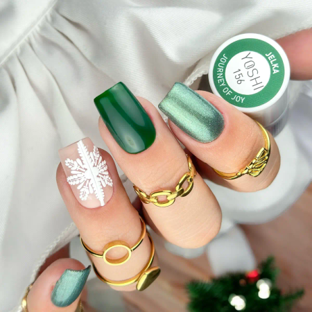 Yoshi Lakier Hybrydowy 156 Jelka UV LED 6 ml