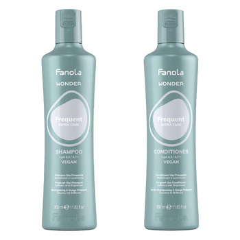 Fanola Zestaw Wonder Frequent Szampon Do Codziennej Pielęgnacji 350 ml + Odżywka 350 ml
