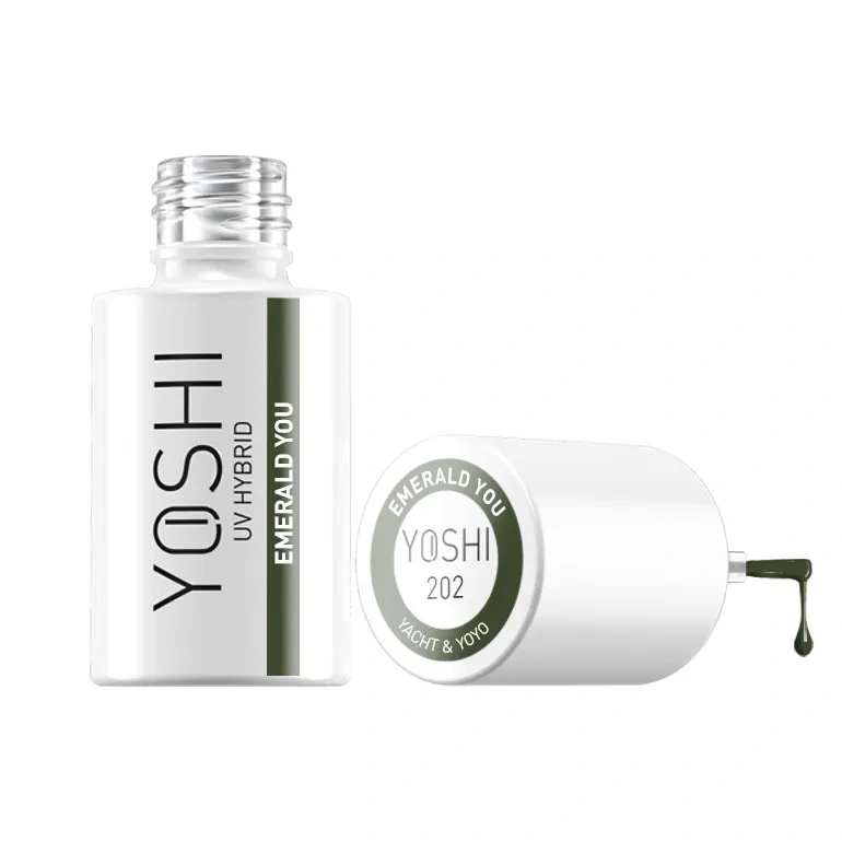 Yoshi Lakier Hybrydowy 202 Emerald You UV LED 6 ml