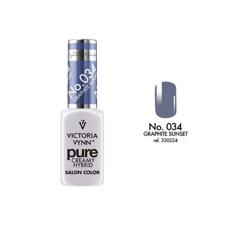 VICTORIA VYNN 034 Pure Creamy Hybrid Graphite Sunset kremowy Lakier hybrydowy 8ml 