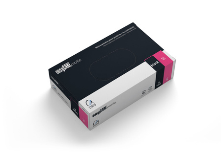 Zarys Easy Care Rękawice Czarne Nitrylowe S 100 szt.