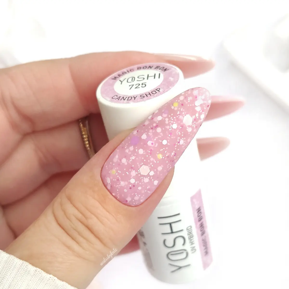 Yoshi Lakier Hybrydowy 725 Magic Bon Bon UV LED 6 ml