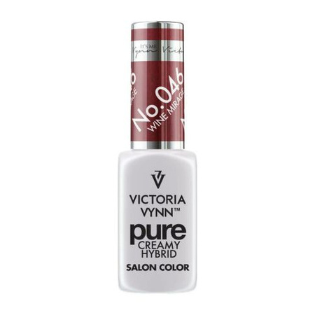 VICTORIA VYNN 046 Pure Creamy Hybrid Wine Mirage kremowy Lakier hybrydowy 8ml 
