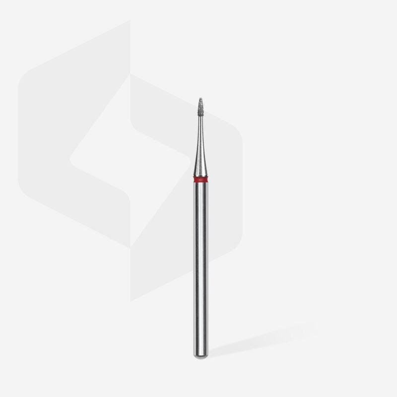 Staleks Frez Diamentowy Płomień Mini Czerwony Expert 1 mm/ 3 mm