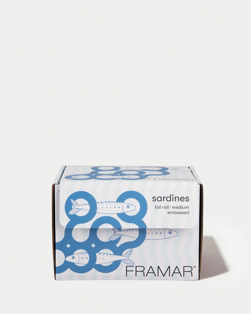 Framar Blue Sardines Folia Fryzjerska Ryflowana W Rolce 100 m