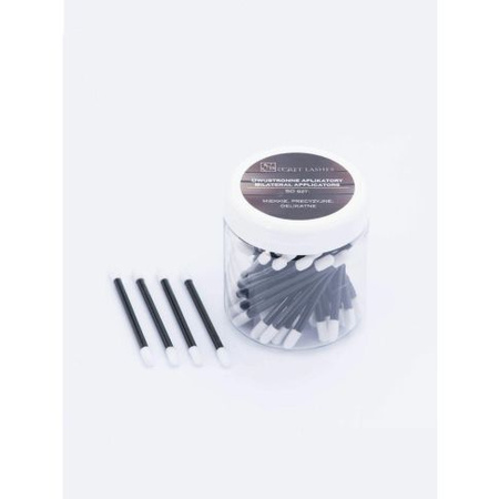 SECRET LASHES Aplikatory dwustronne 5mm - 50szt.